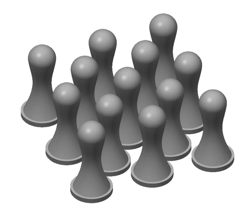 Hexfall 3D printable activation tokens
