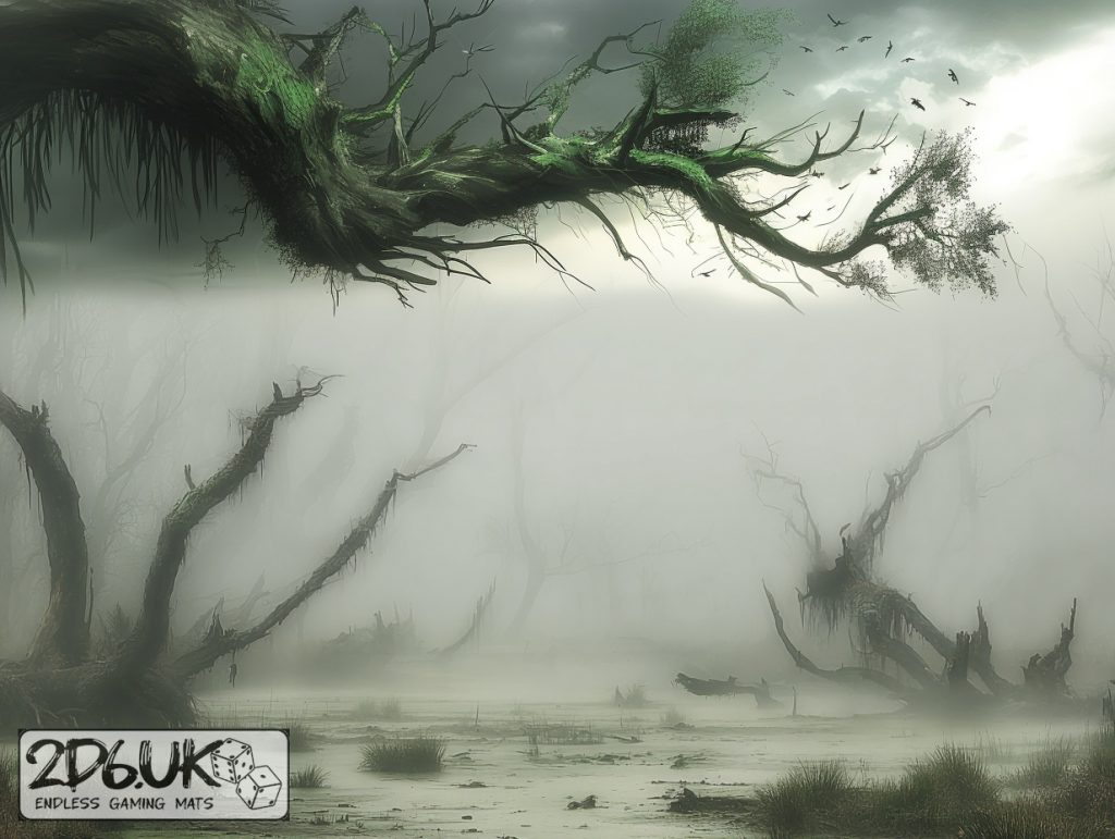 Blightwater Marsh miniature photography backdrop set
