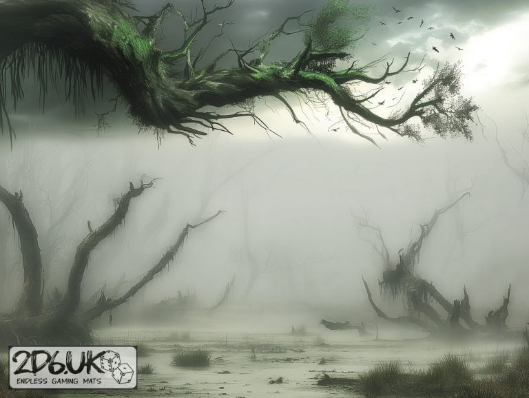 Blightwater Marsh wargaming mat photography backdrop