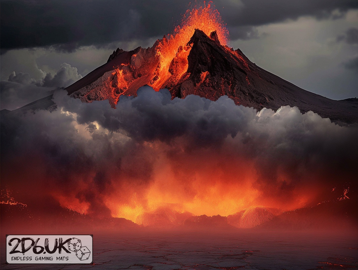 Inferno’s Reach wargaming mat photography backdrop