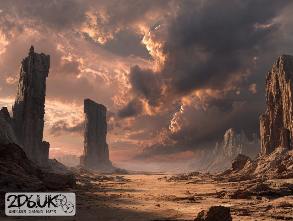Rustspire Heights miniature photography backdrop set