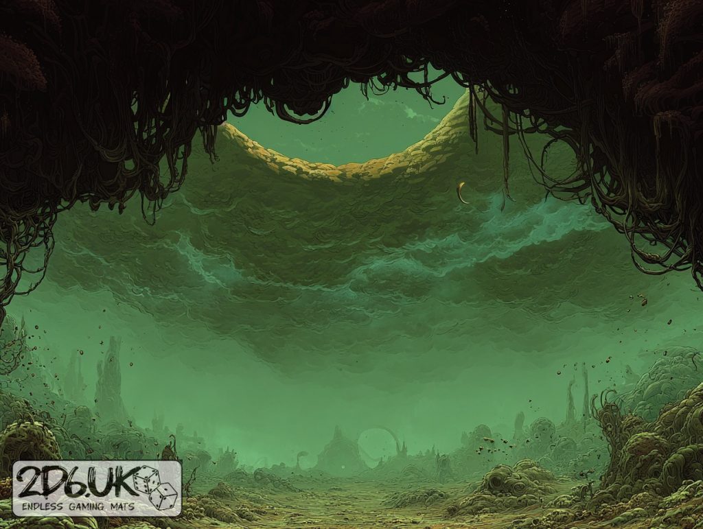Screamspire Wilds miniature photography backdrop set