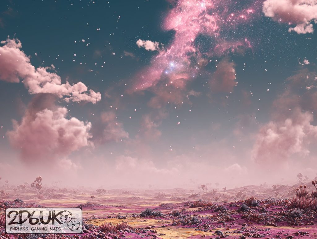 The Warp Bloom miniature photography backdrop set