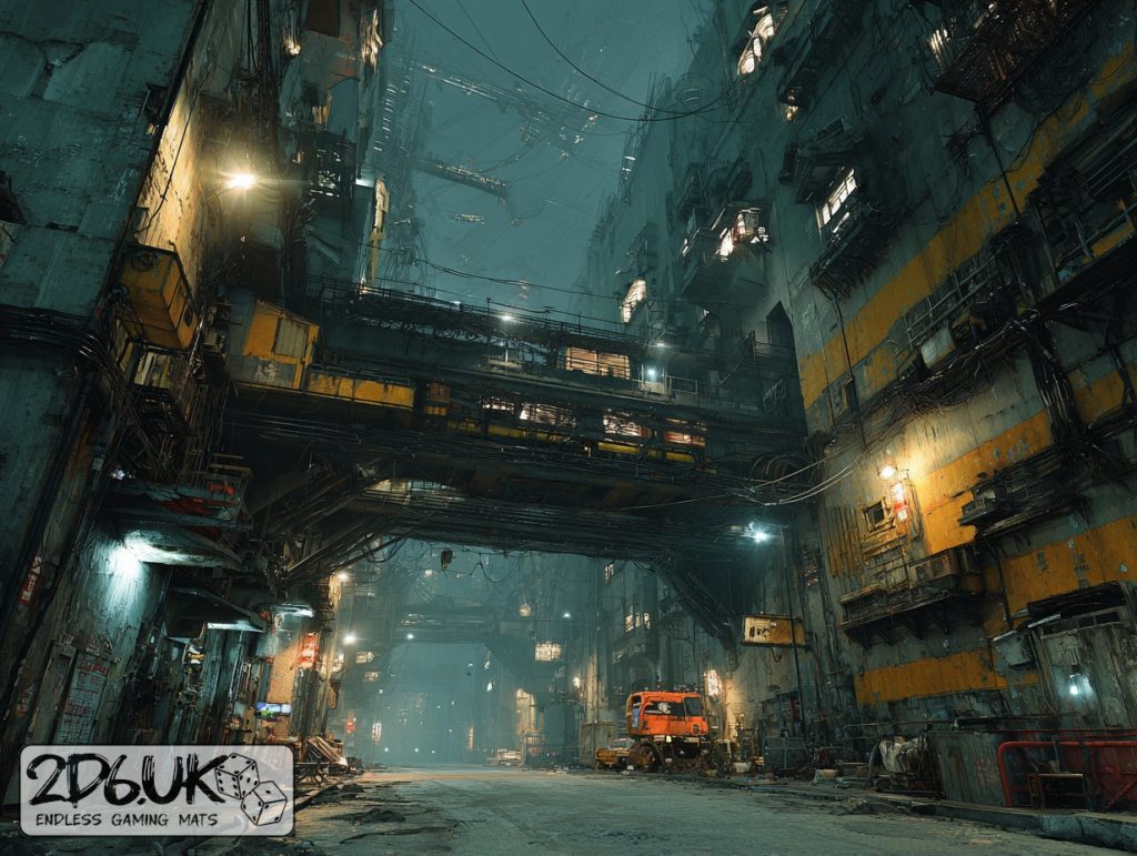 Voidgate Sector miniature photography backdrop set