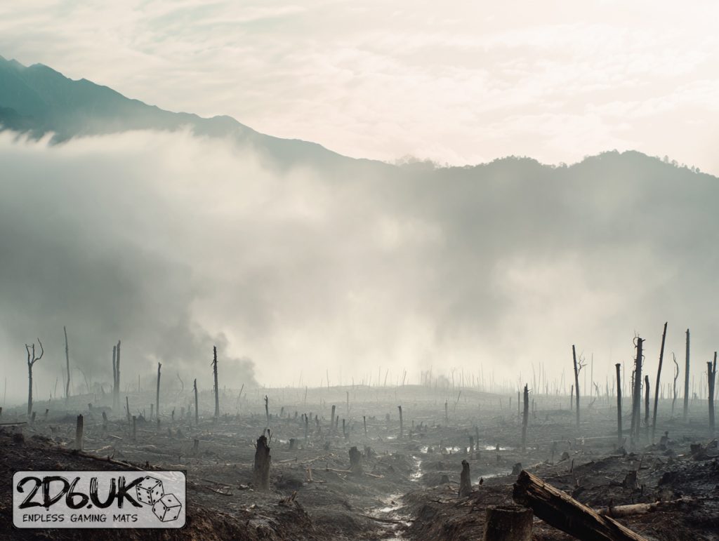 Trenches of Marne miniature photography backdrop set