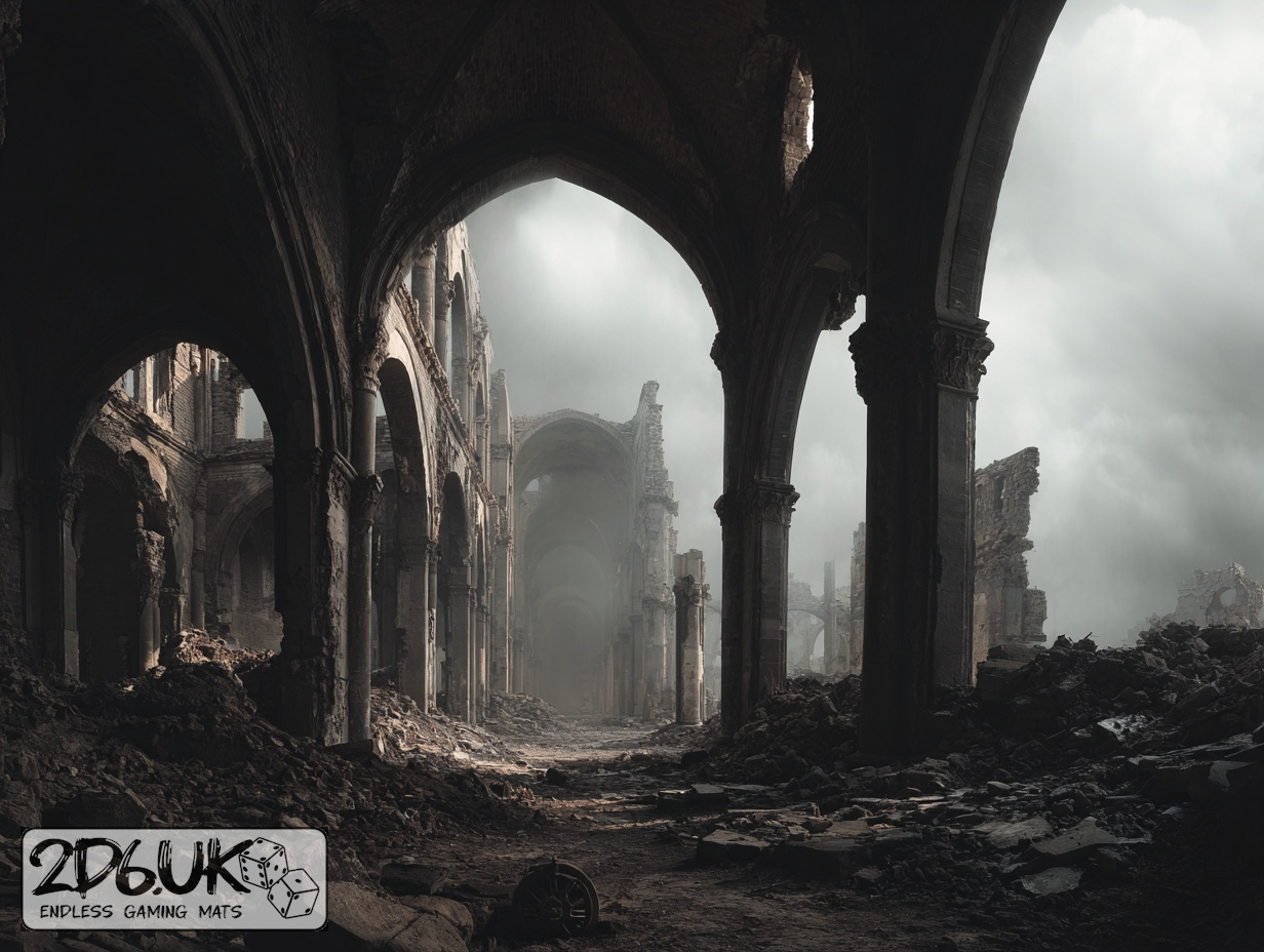 Trenches of Verdun wargaming mat photography backdrop