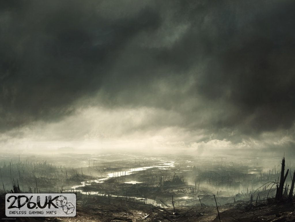 Trenches of Vimy miniature photography backdrop set