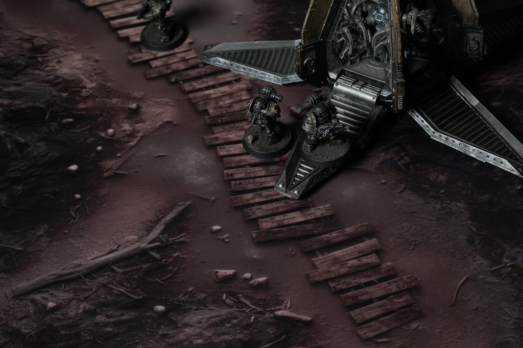 Trenches of Vimy Gaming Mat in use