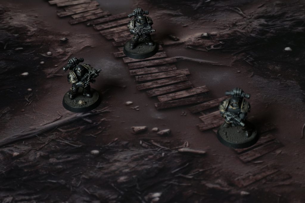 Trenches of Vimy Gaming Mat in use