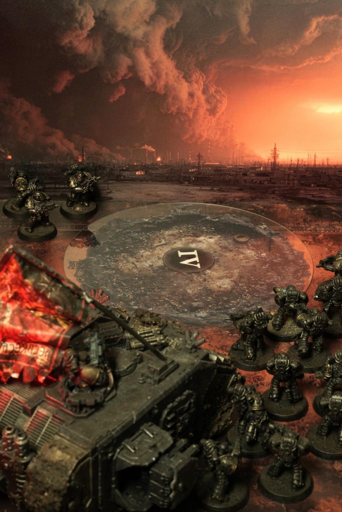 Burned Pit objective markers in use