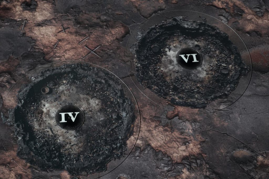 Burned Pit objective markers in use