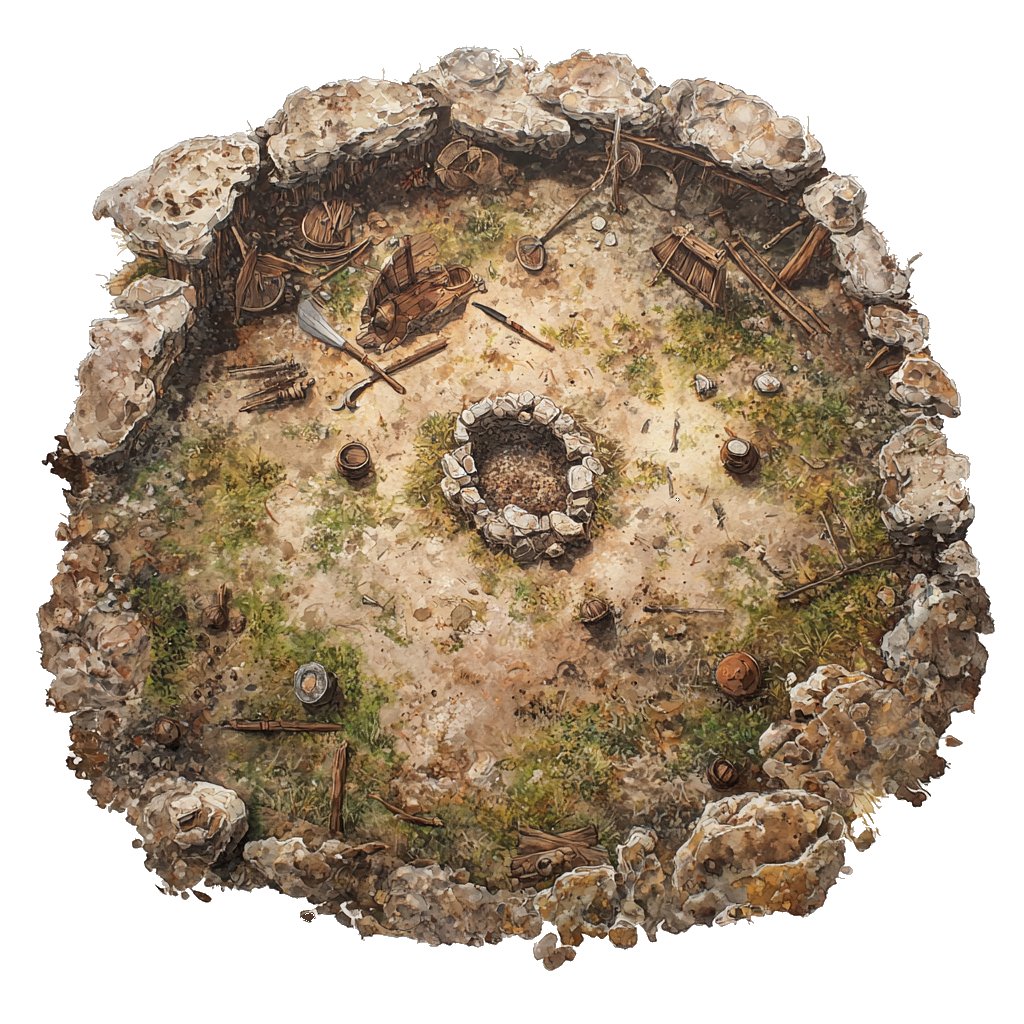 Old Camp wargaming objective markers
