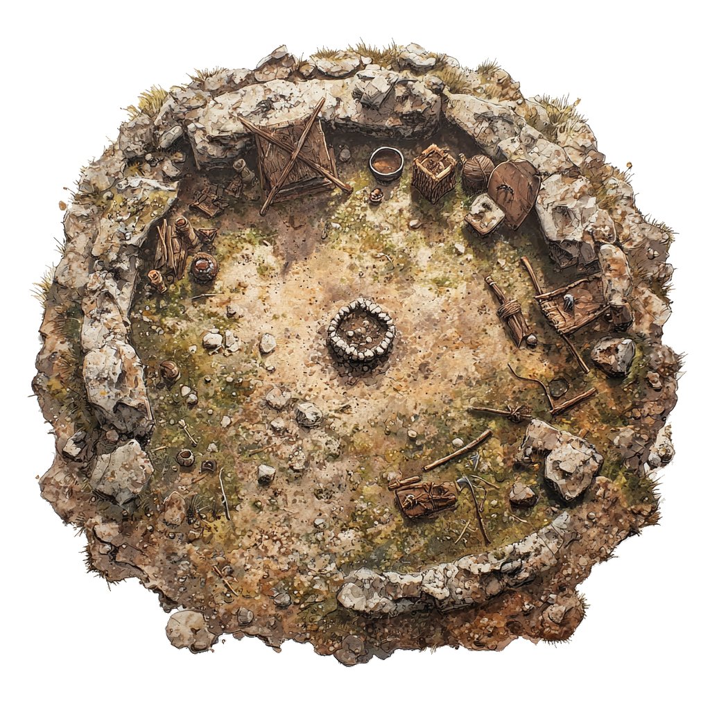 Old Camp wargaming objective markers