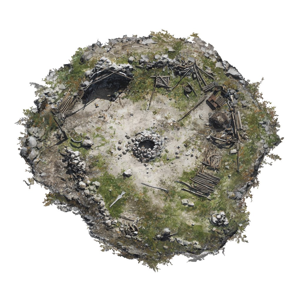 Hilltop Camp wargaming objective markers
