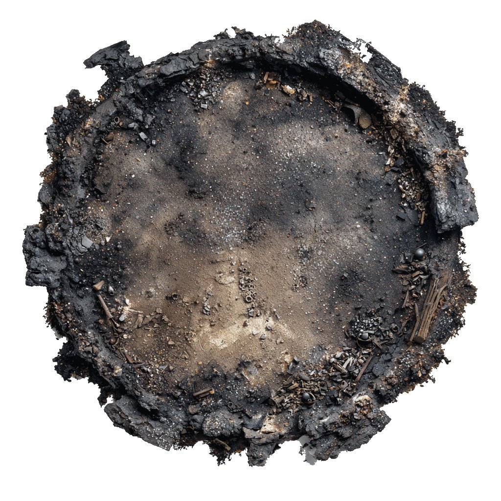 Burned Pit wargaming objective markers