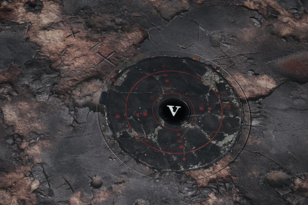 Extraction Zone objective markers in use