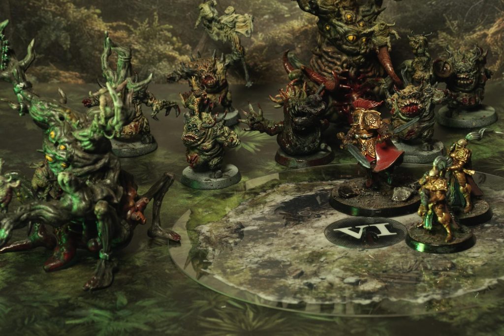 Hilltop Camp objective markers in use