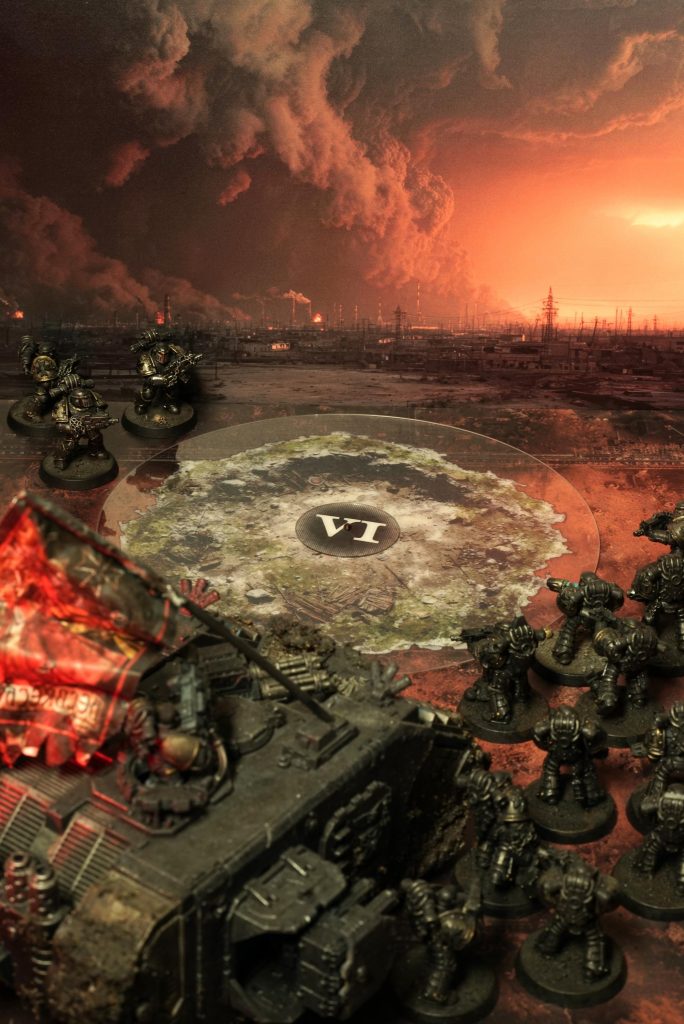 Hilltop Camp objective markers in use