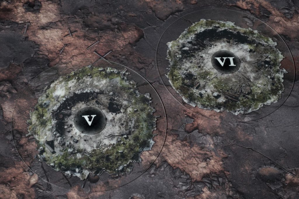 Hilltop Camp objective markers in use