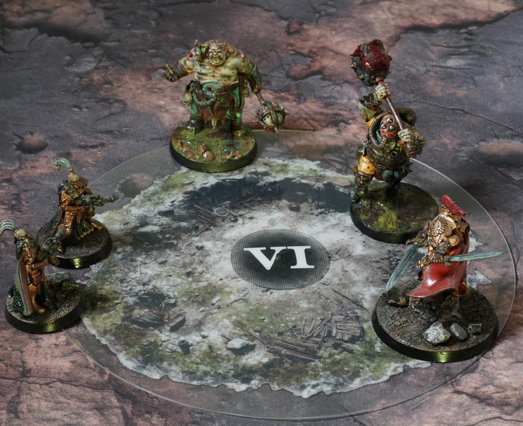 Hilltop Camp objective markers in use