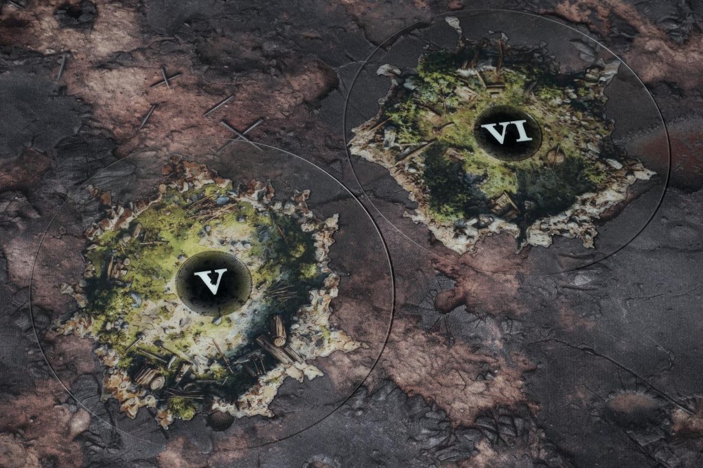Hunters Camp objective markers in use