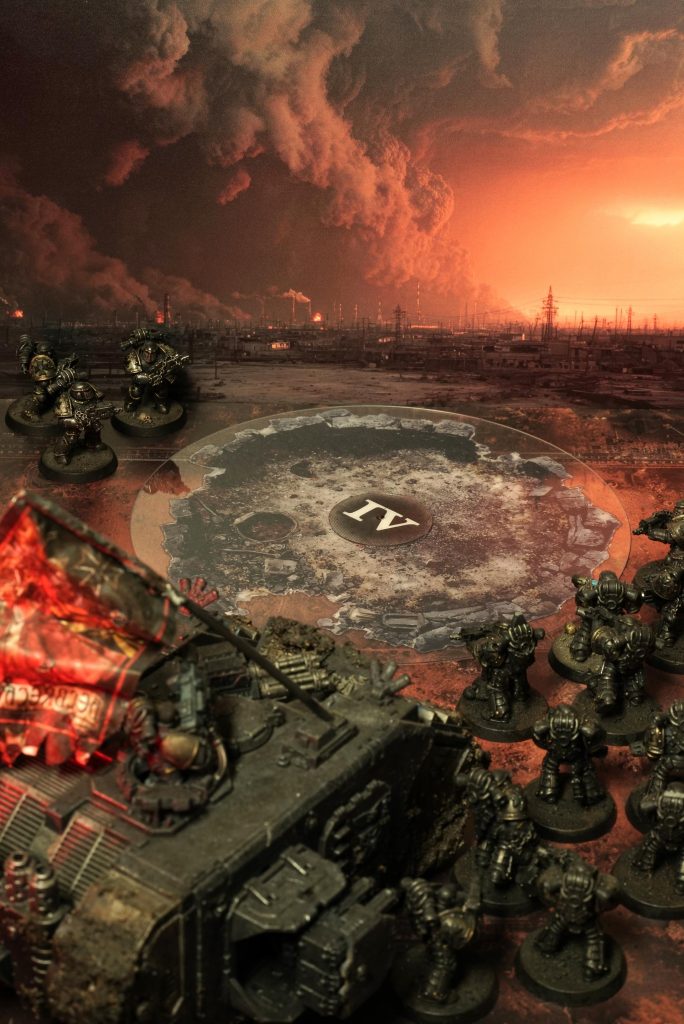 Miners Hole objective markers in use