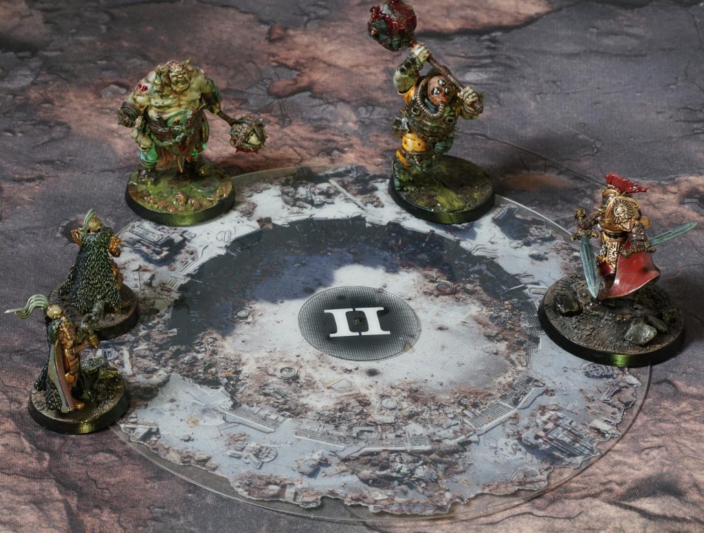 Rust and Rubble objective markers in use