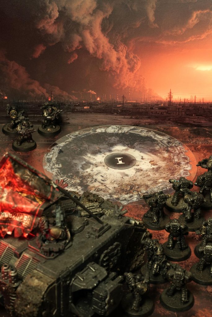 Rust and Rubble objective markers in use