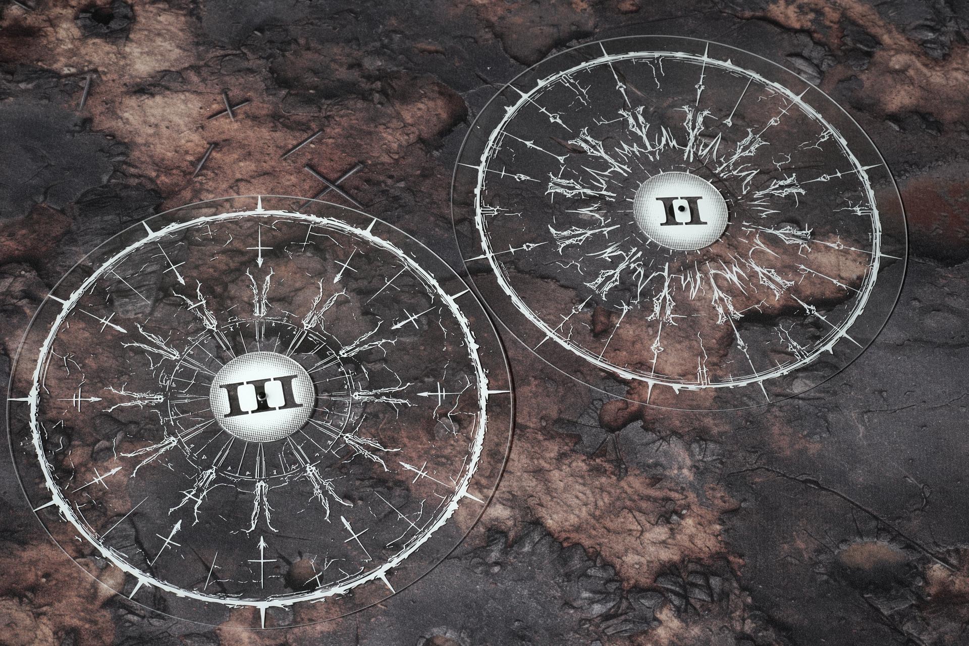 Transparent - No.3 Objective Markers white objective markers in use