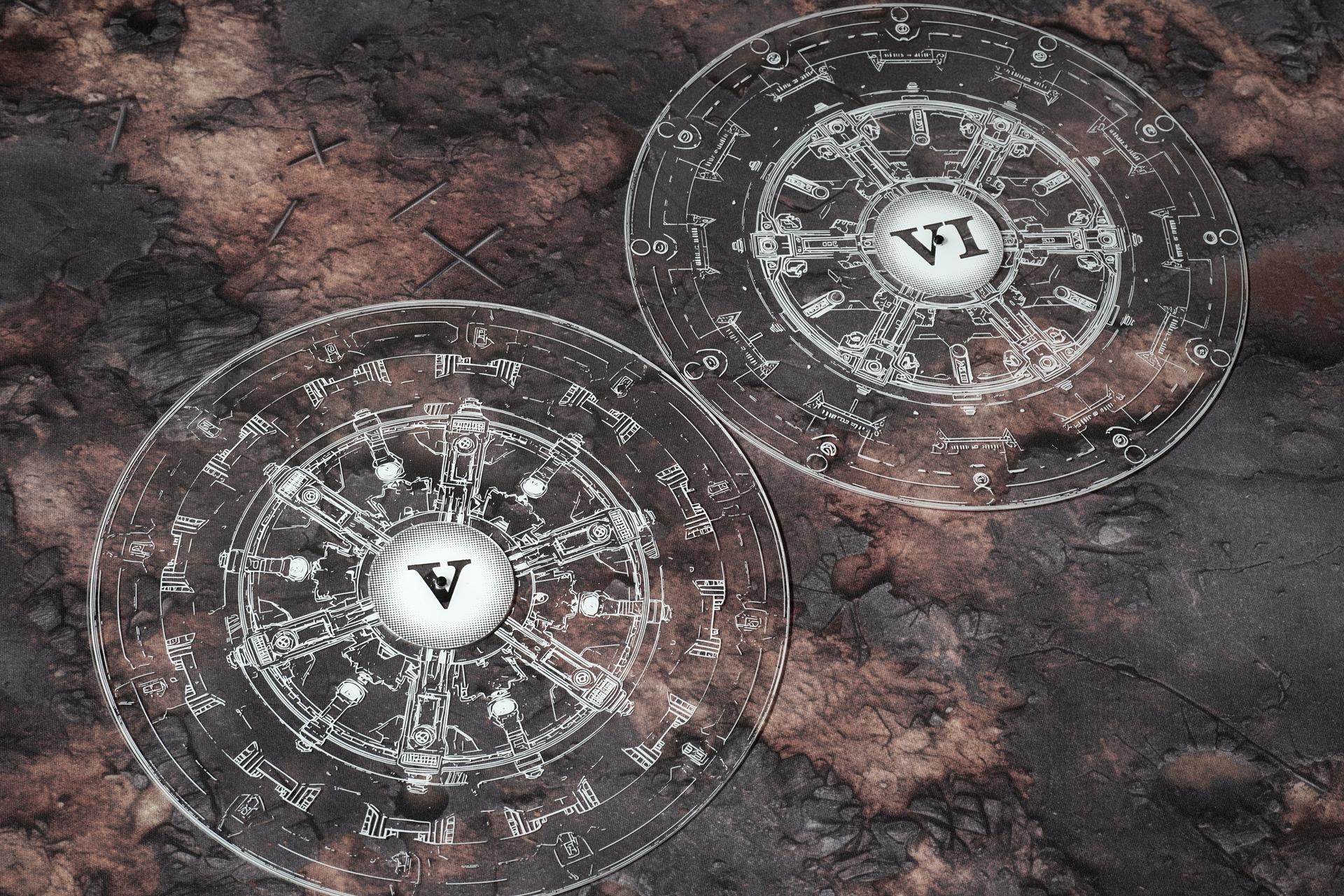 Transparent - No.1 Objective Markers white objective markers in use